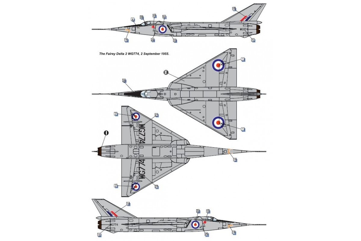 dora-wings-1-72-fairey-delta-2-maquette-avion-supersonique image 8