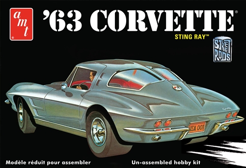amt-1963-chevy-corvette-sting-ray-maquette-3-en-1-1-25 image 1