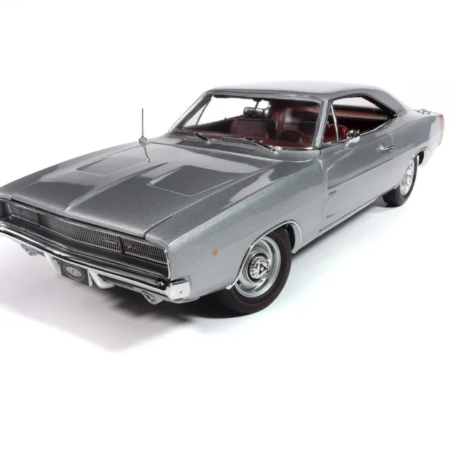 american-muscle-1968-dodge-charger-r-t-miniature-1-18-argent image 1
