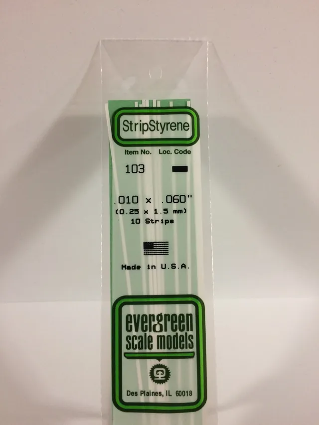 evergreen-strips-103-baguette-blanche-0-25x1-5-mm-10-pi-ces image 1