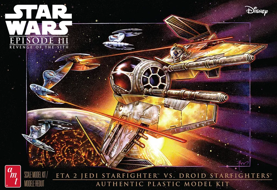 amt-star-wars-jedi-starfighter-vs-droid-maquette-1-48 image 1