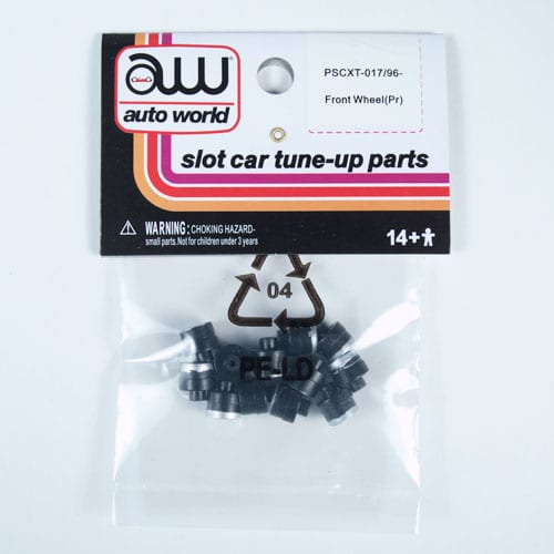 auto-world-xtraction-roue-avant-slot-car-ho-paire-lot-de-6 image 1