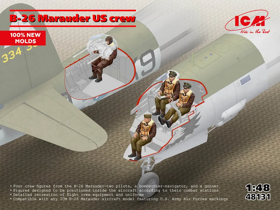 icm-48131-b-26-marauder-quipage-us-figurines-1-48 image 1