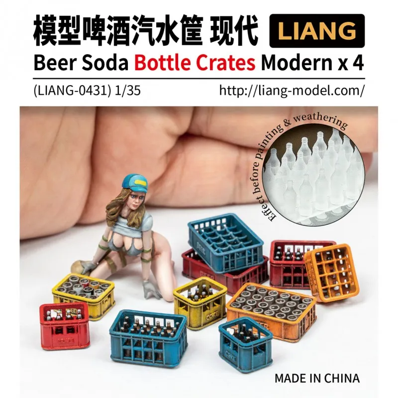 liang-0431-casiers-bouteilles-bi-re-soda-1-35-x4-diorama image 1