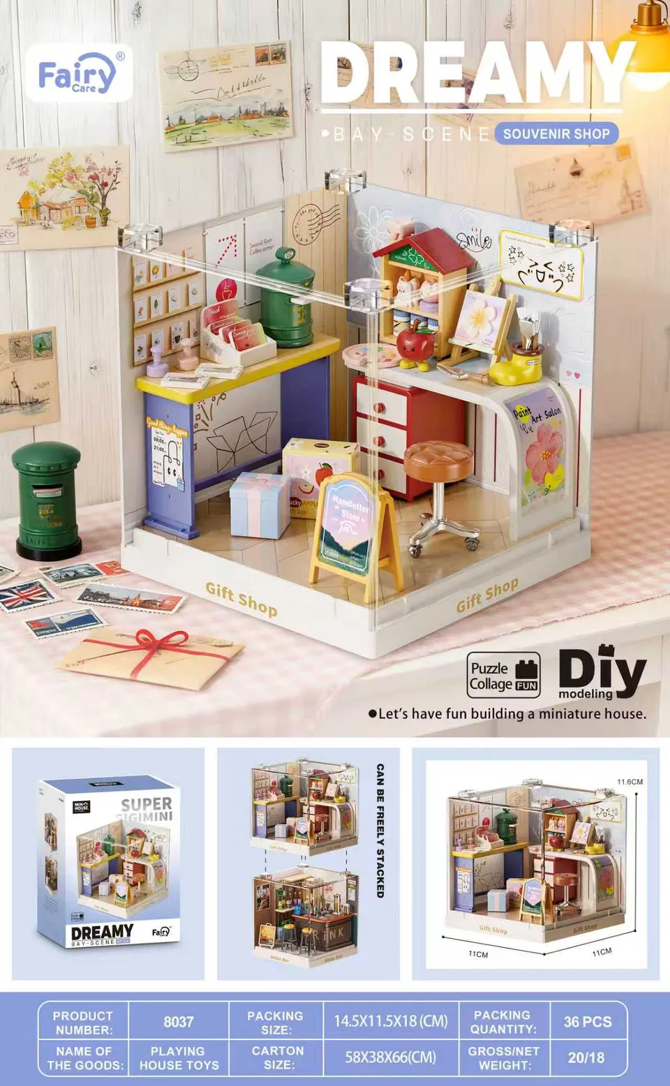 fairy-care-fc-dbs8037-dreamy-bay-scene-maison-miniature image 1