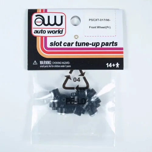 auto-world-xtraction-roue-avant-slot-car-ho-paire-lot-de-6 image 1