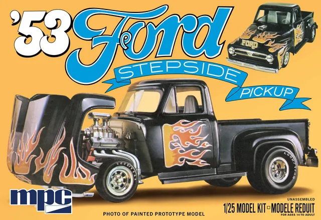 mpc-1953-ford-pickup-flip-nose-maquette-1-25-hot-rod image 1