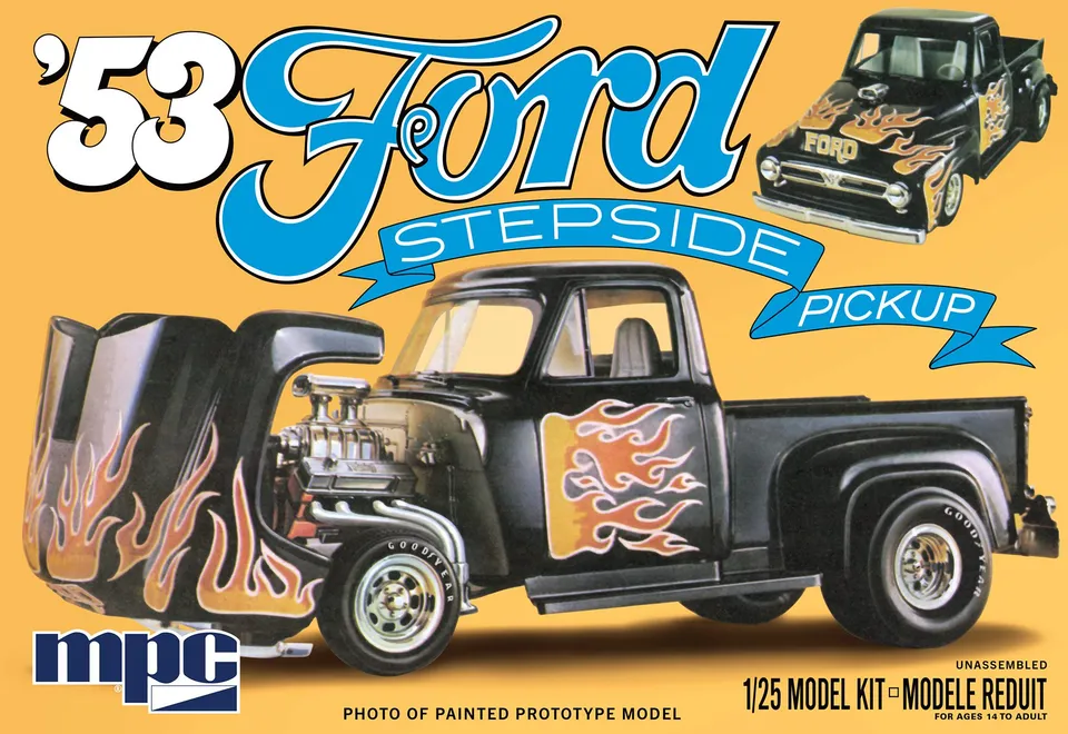 mpc-1953-ford-pickup-flip-nose-maquette-1-25-hot-rod image 1