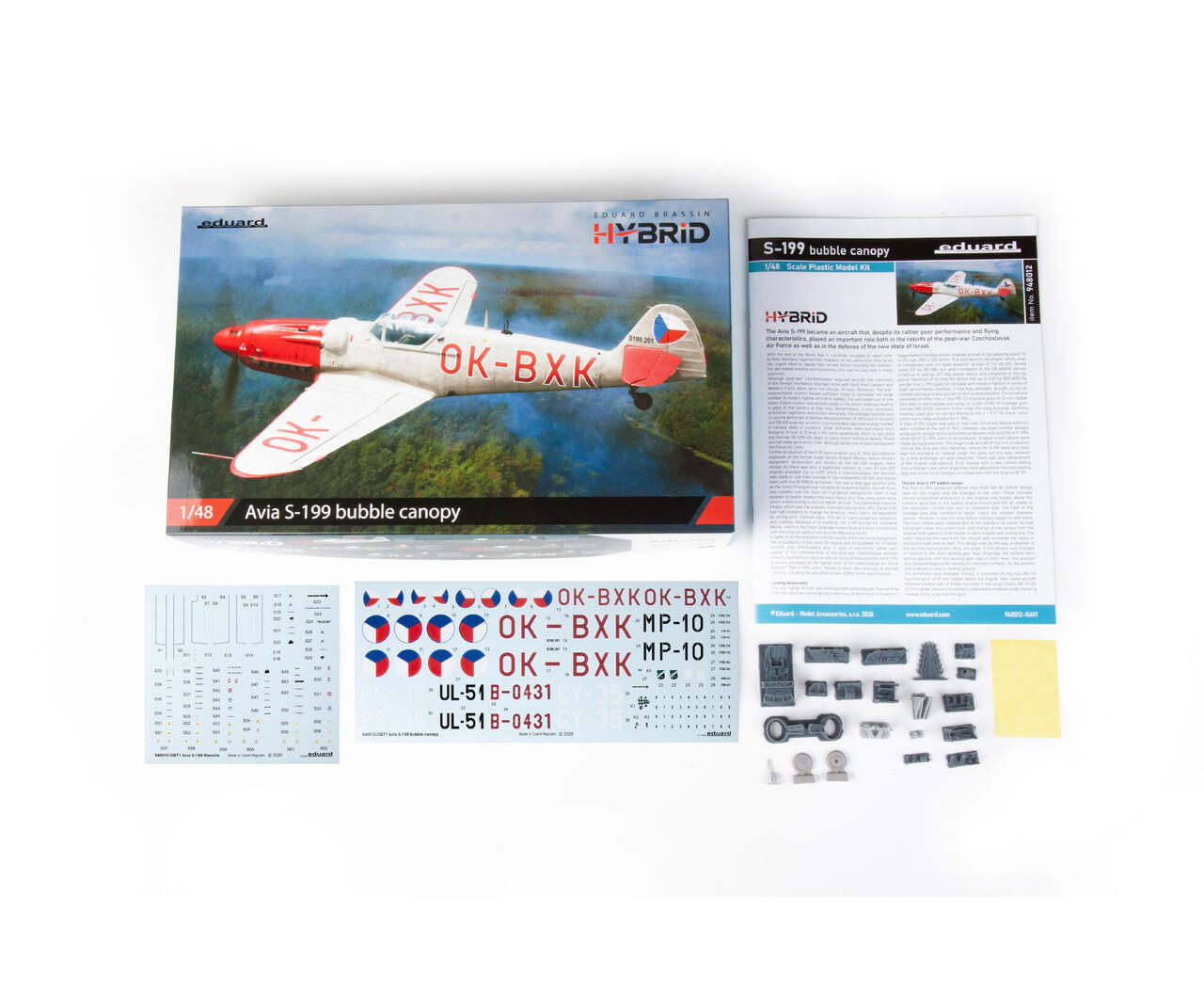 eduard-948012-avia-s-199-bubble-canopy-1-48-maquette-avion image 2