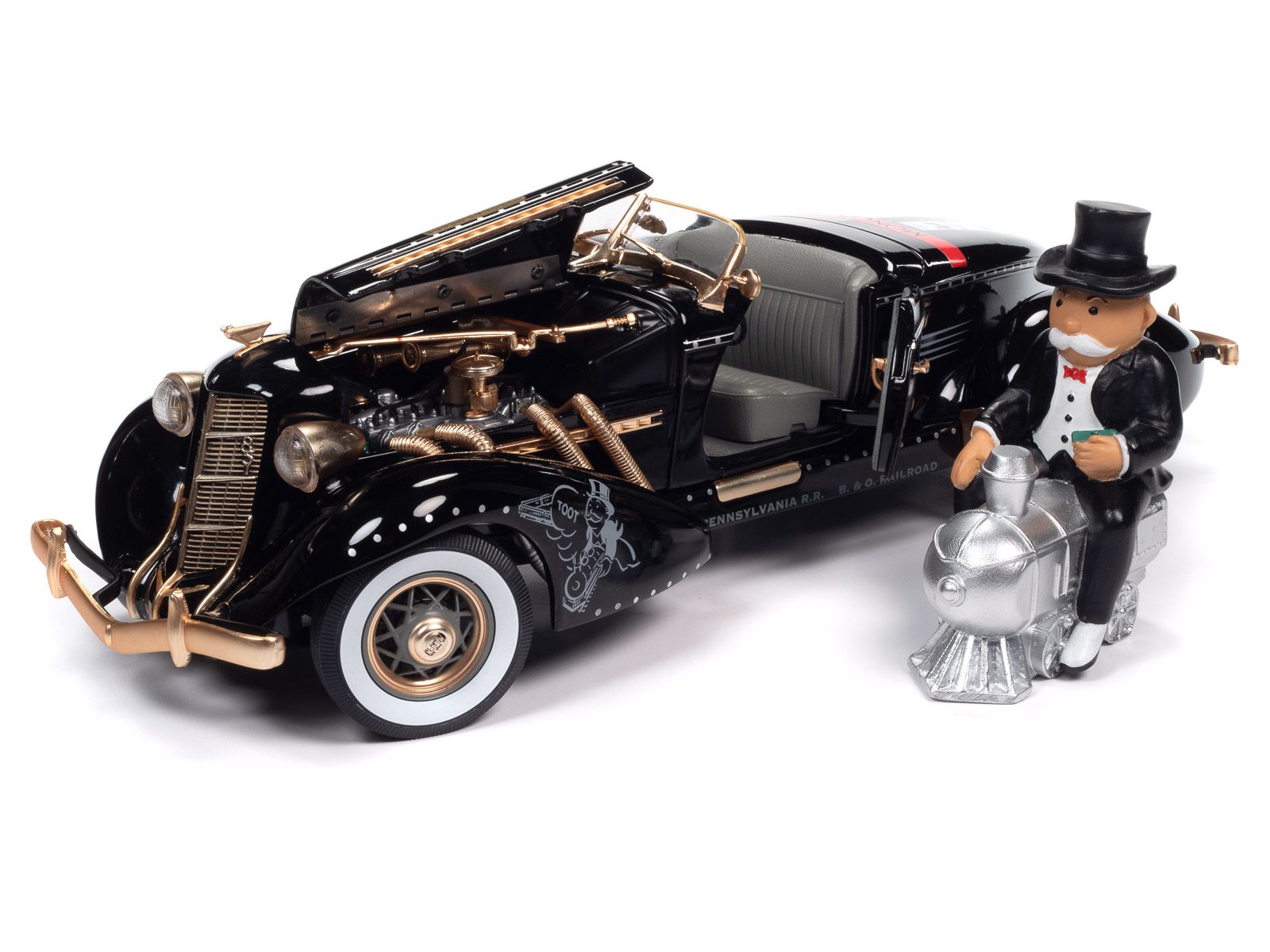 auto-world-monopoly-auburn-851-speedster-miniature-1-18-noire image 6