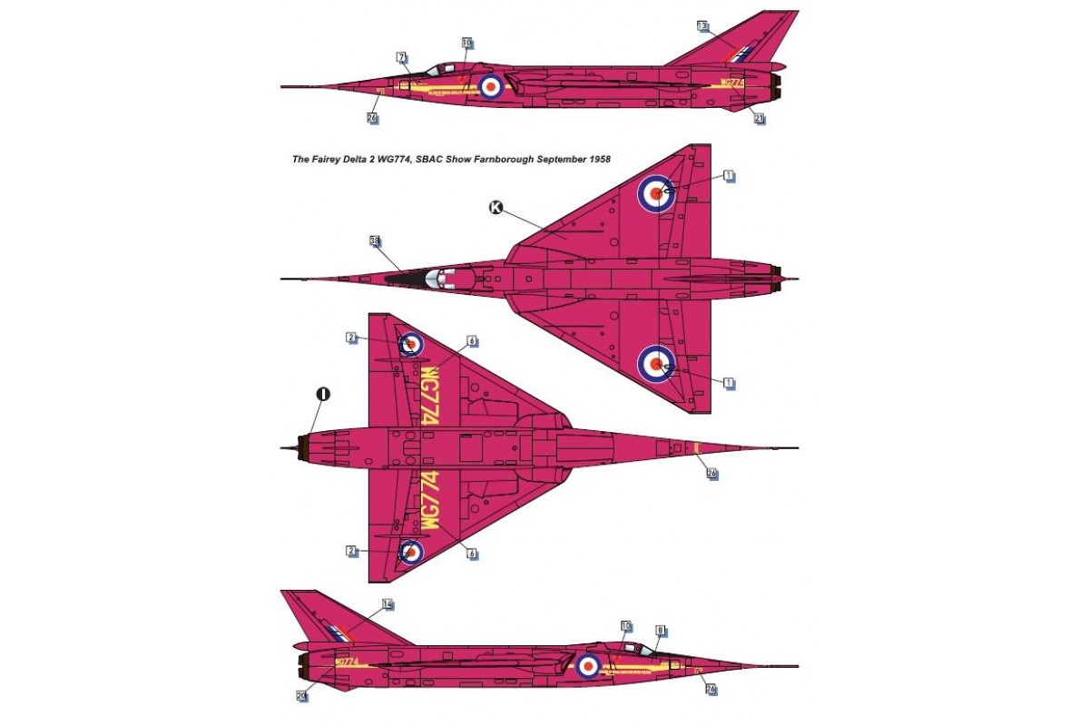 dora-wings-fairey-delta-2-maquette-avion-1-48-supersonique image 6