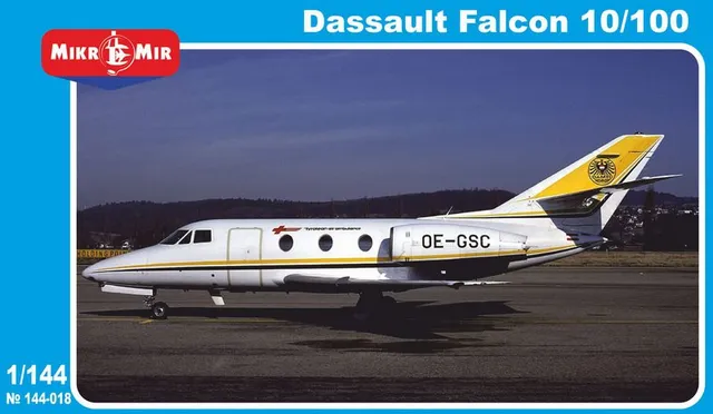 mikromir-dassault-falcon-10-100-maquette-avion-civil image 1