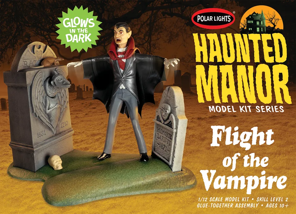 amt-polar-lights-haunted-manor-flight-of-the-vampire-maquette-1-12-phosphorescen image 1