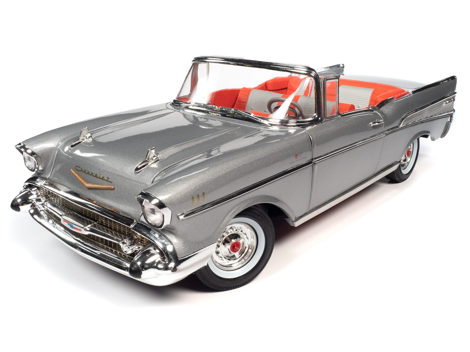 auto-world-chevrolet-bel-air-1957-cabriolet-miniature-1-18 image 3