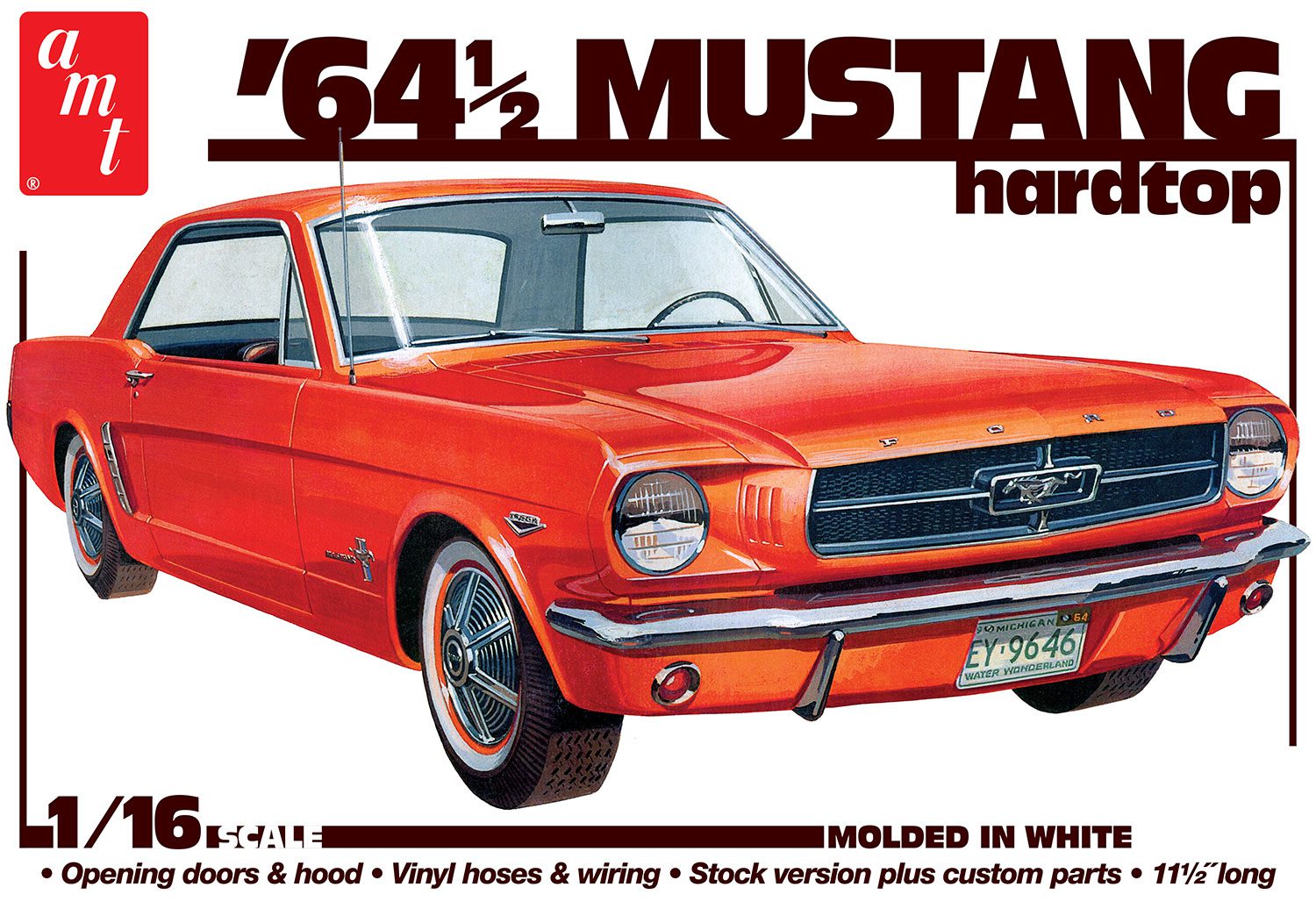 amt-1964-5-ford-mustang-coupe-maquette-voiture-1-16-60-ans image 1