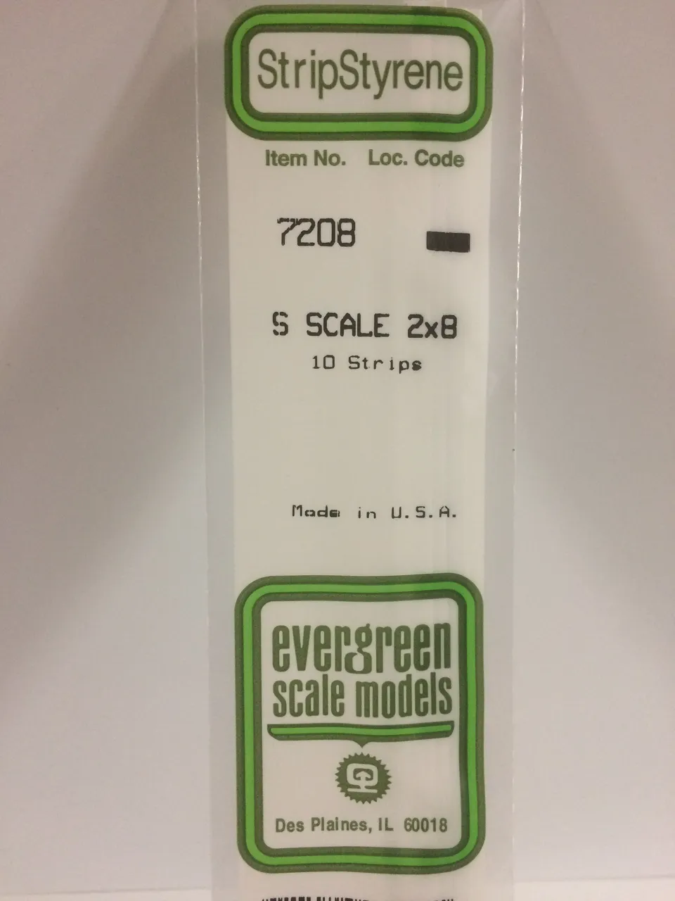 evergreen-strips-7208-baguette-blanche-0-8x3-2-mm-10-pi-ces image 1