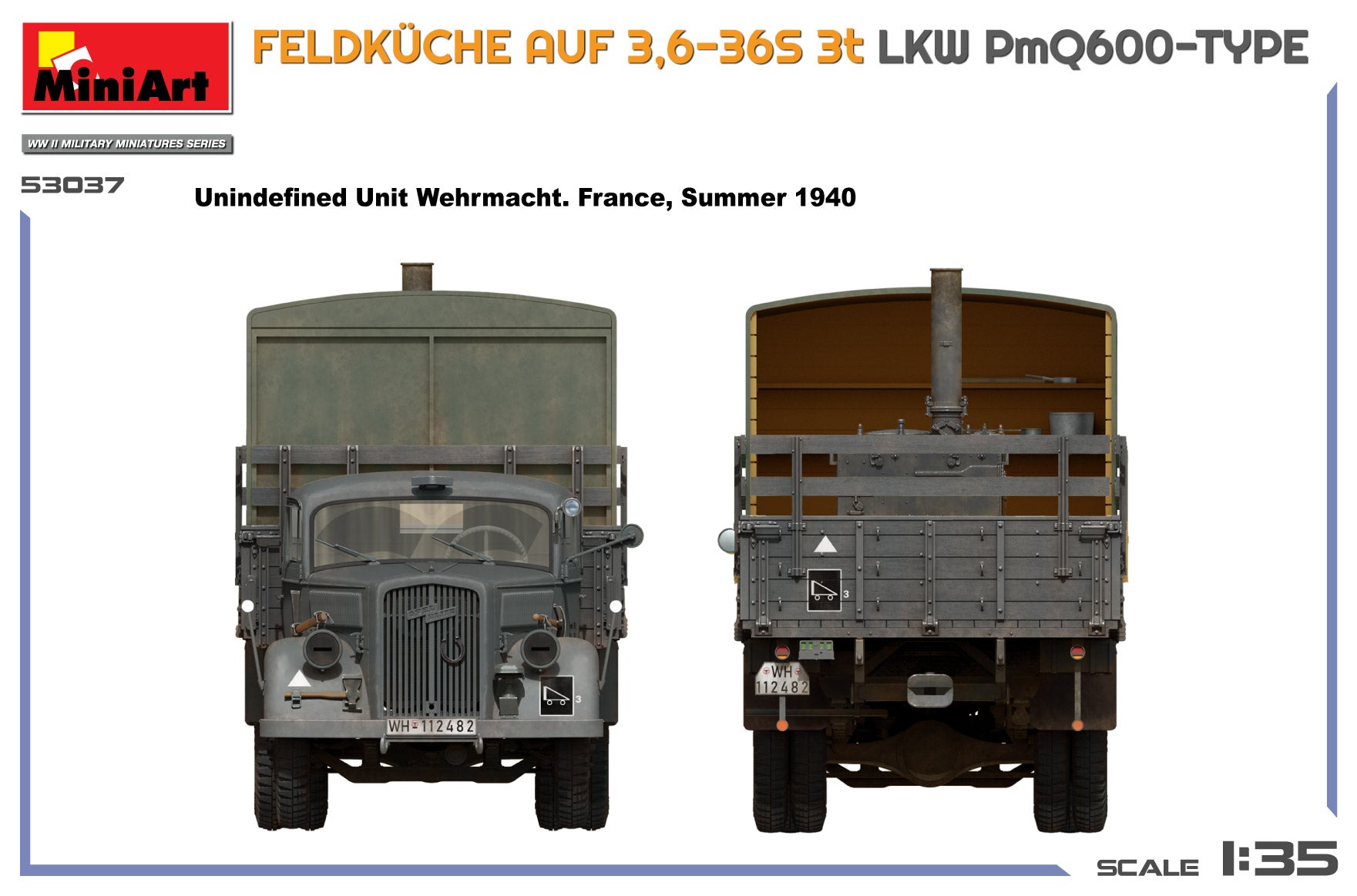 miniart-53037-maquette-camion-cuisine-feldk-che-1-35 image 3