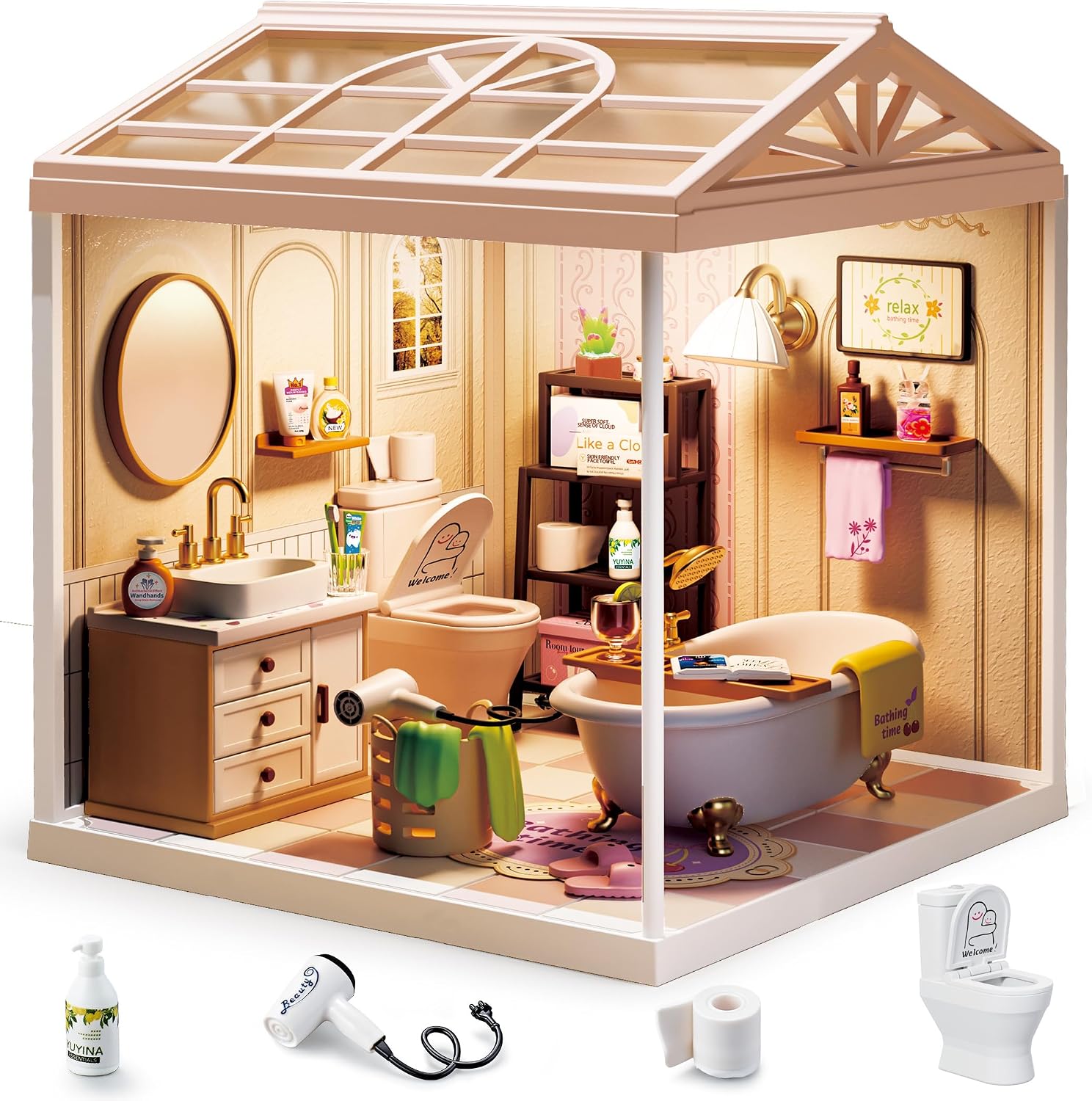 fairy-care-fc-dbs8009-maison-miniature-salle-de-bain-led image 2