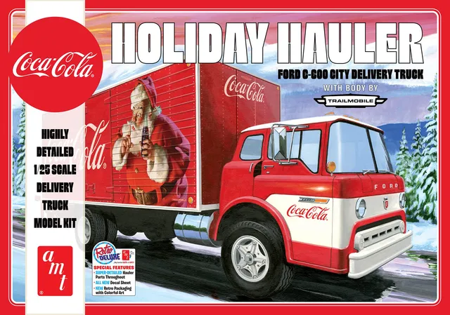 amt-ford-c-600-coca-cola-holiday-maquette-1-25-camion-295-pi-ces image 1