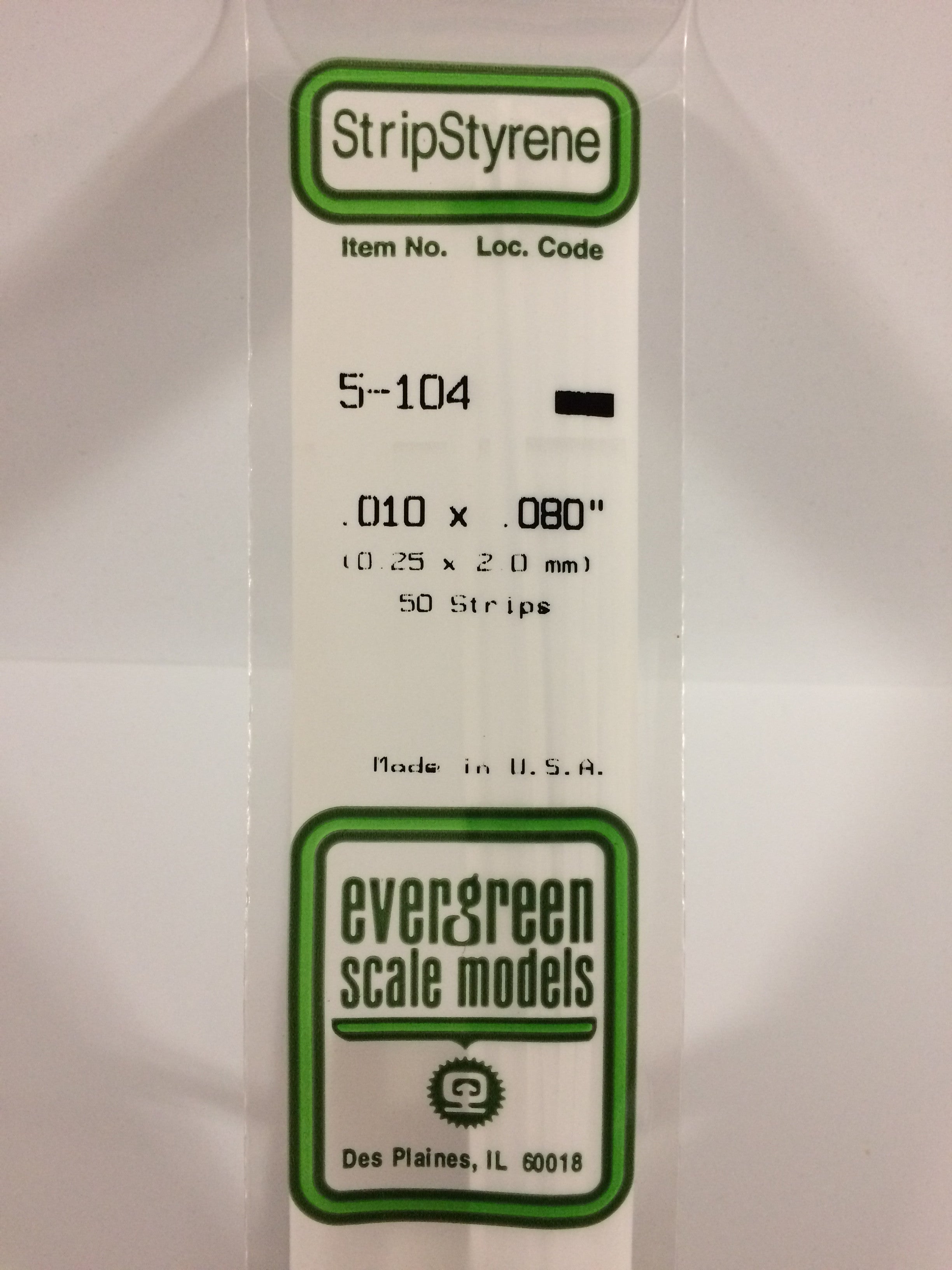 evergreen-strips-104-baguette-plate-blanche-0-25x2-mm-10-pi-ces image 2