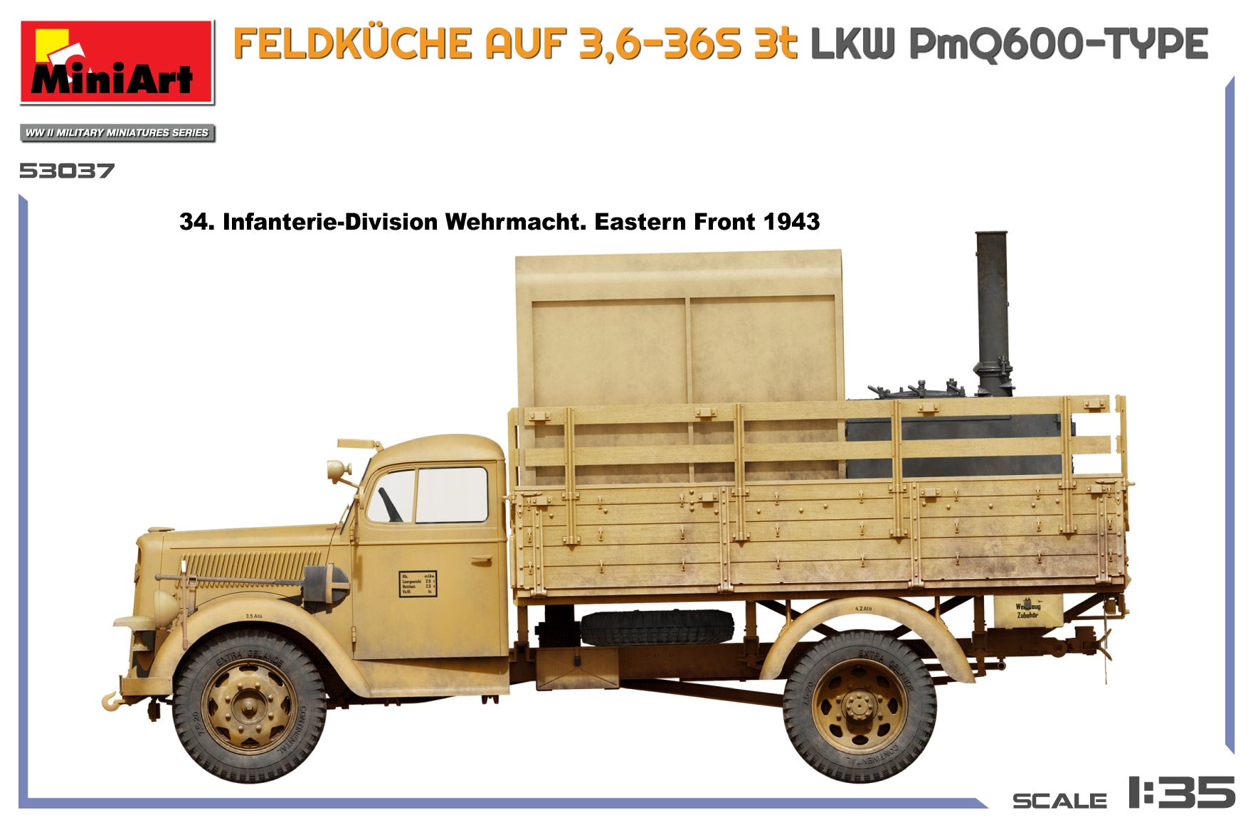 miniart-53037-maquette-camion-cuisine-feldk-che-1-35 image 4