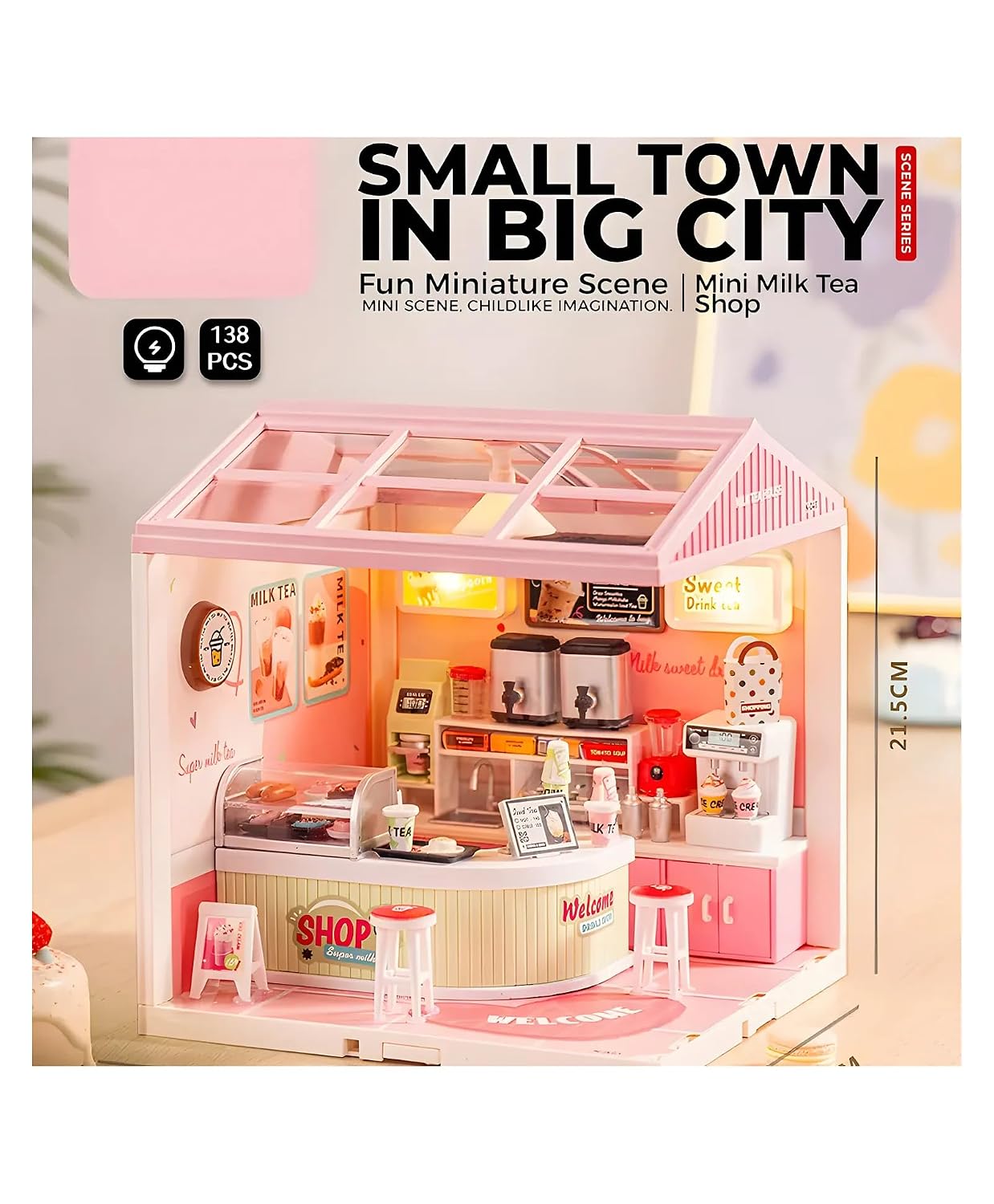 jiaerle-toys-jel-0411-mini-milk-tea-shop-maison-miniature-diy image 8