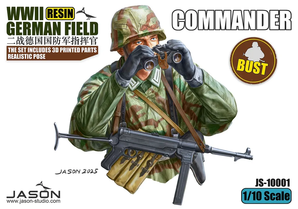 jason-studios-10001-field-commander-buste-1-10-allemand-ww2 image 1