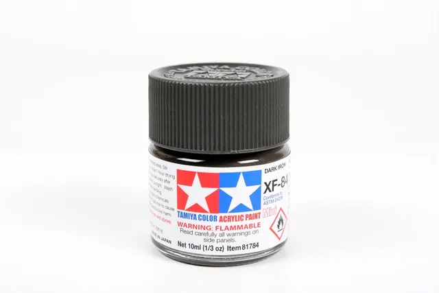 tamiya-xf84-dark-iron-acrylique-10ml-gris-fer-mat image 1