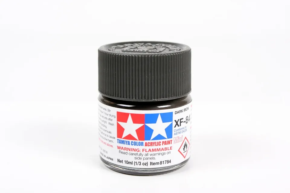tamiya-xf84-dark-iron-acrylique-10ml-gris-fer-mat image 1