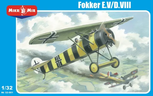 mikromir-fokker-e-v-d-viii-maquette-avion-ww1-chasseur image 1