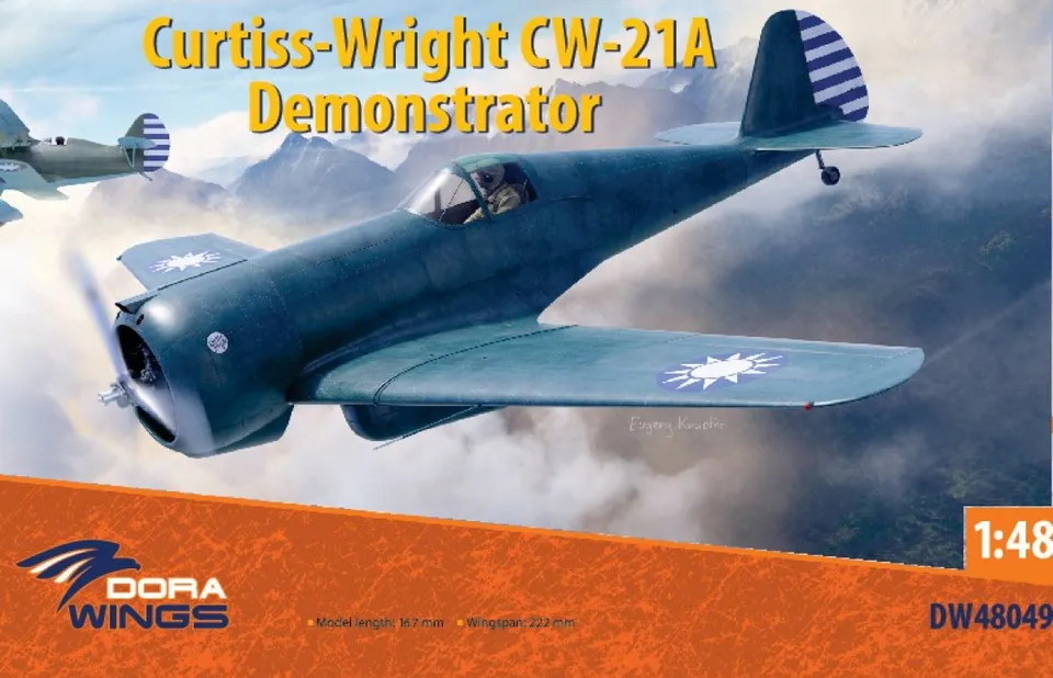 dora-wings-curtiss-cw-21a-maquette-avion-1-48-demon-intercepteur image 1