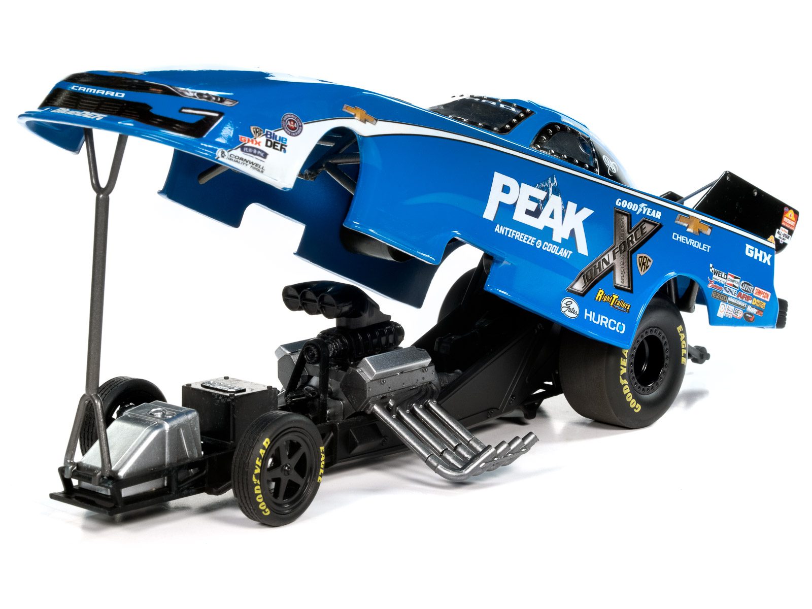 auto-world-john-force-peak-camaro-funny-car-1-24 image 2