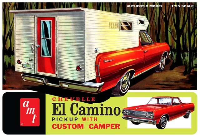 amt-1965-chevy-el-camino-camper-maquette-1-25-stock-drag image 1