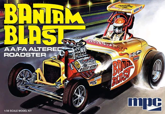 mpc-bantam-blast-dragster-1-25-maquette-dragster-hemi-blanc image 1
