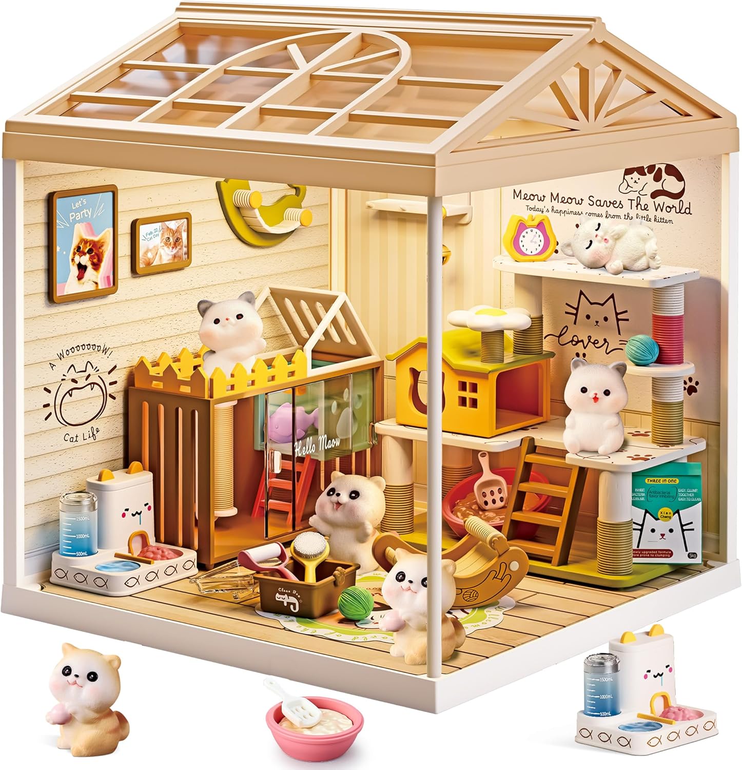 fairy-care-fc-dbs8012-dreamy-bay-scene-maison-miniature-chat-cat-life image 2