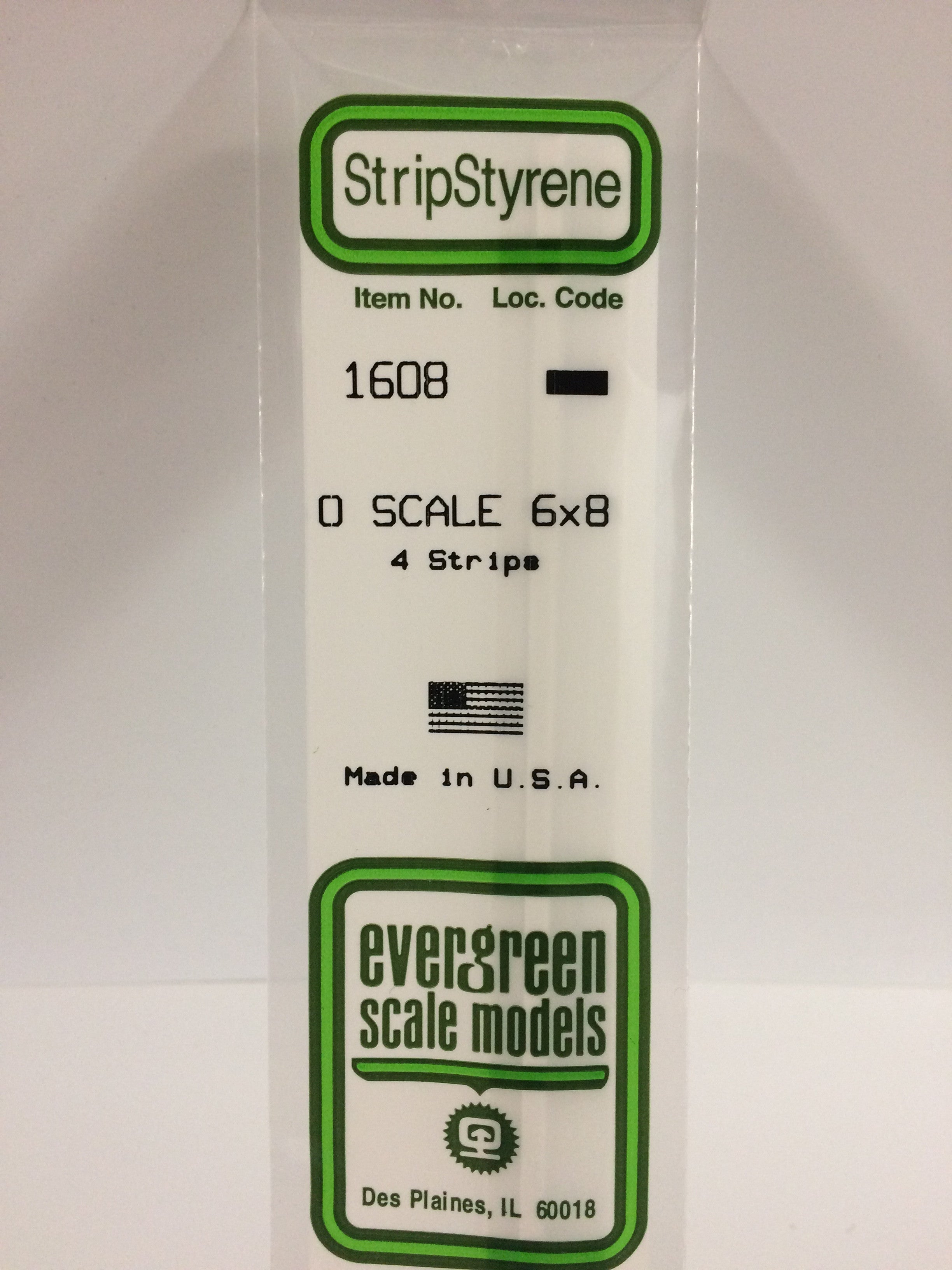 evergreen-strips-1608-baguette-blanche-3-2x4-2-mm-4-pcs image 1