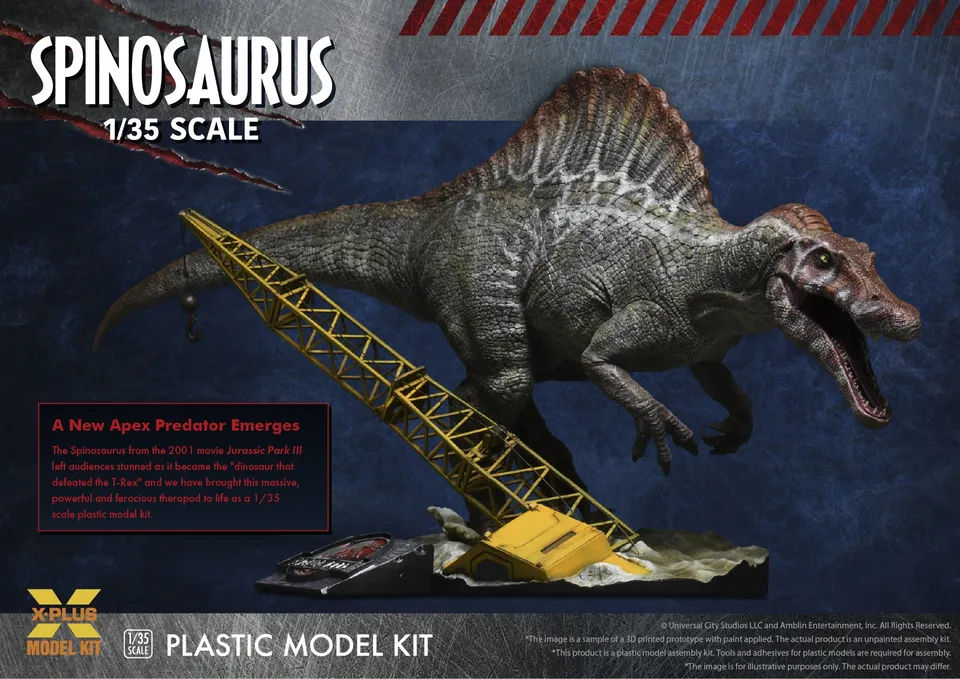 x-plus-jurassic-park-iii-spinosaurus-maquette-1-35-dinosaure image 1