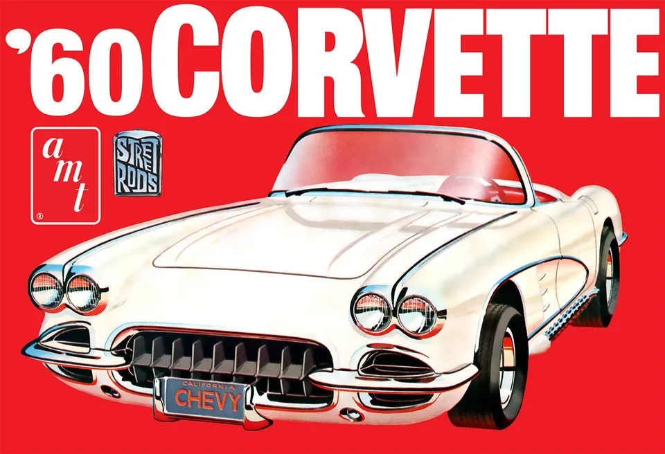 amt-1960-chevrolet-corvette-1-25-maquette-cabriolet-2-en-1 image 1