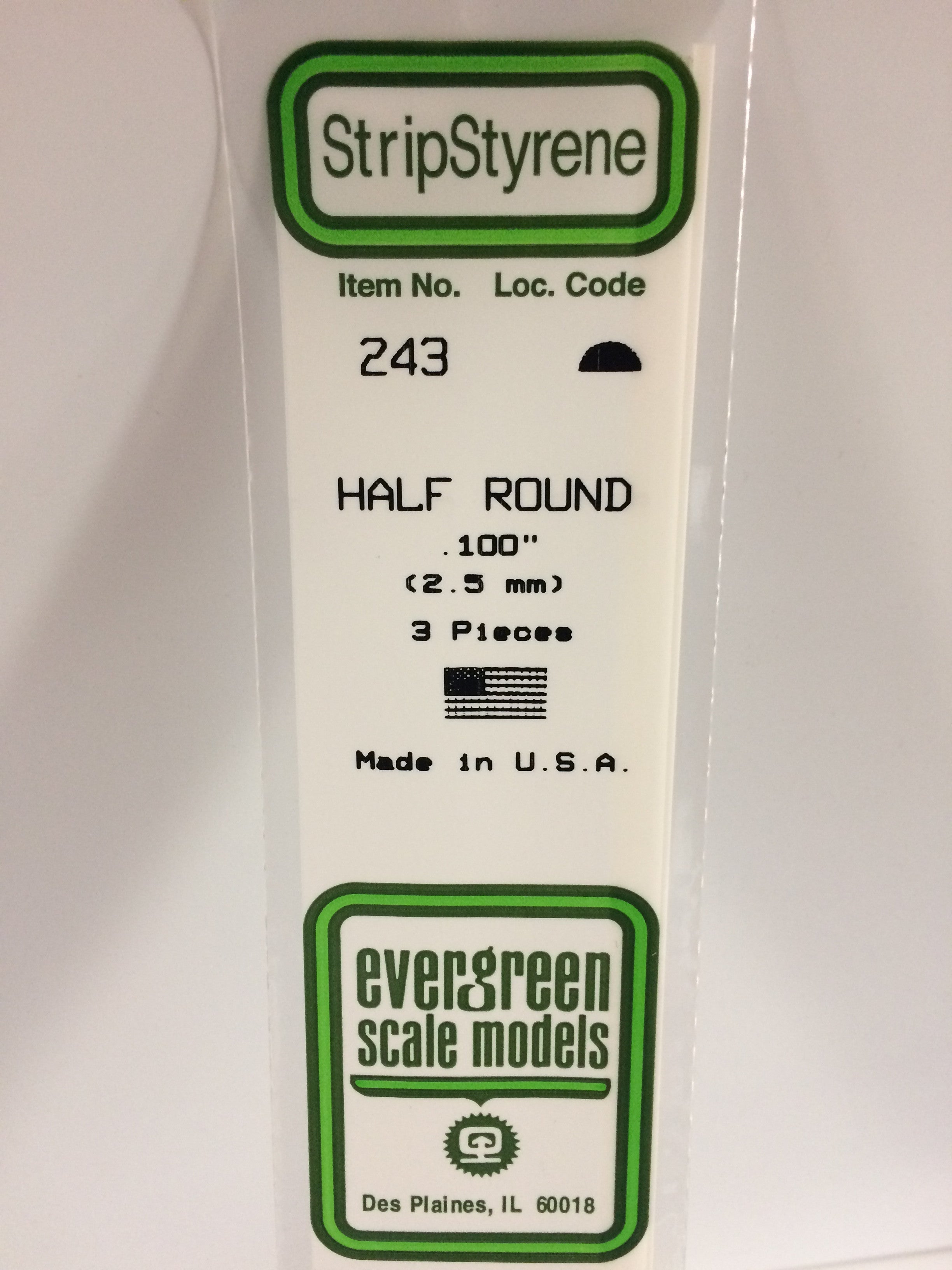 evergreen-shapes-243-demi-rond-plastique-2-5-mm-3-pcs image 1