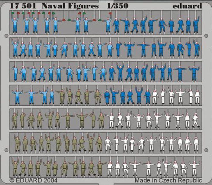 eduard-17501-figurines-marins-1-350-naval-figures-peintes-navire image 1