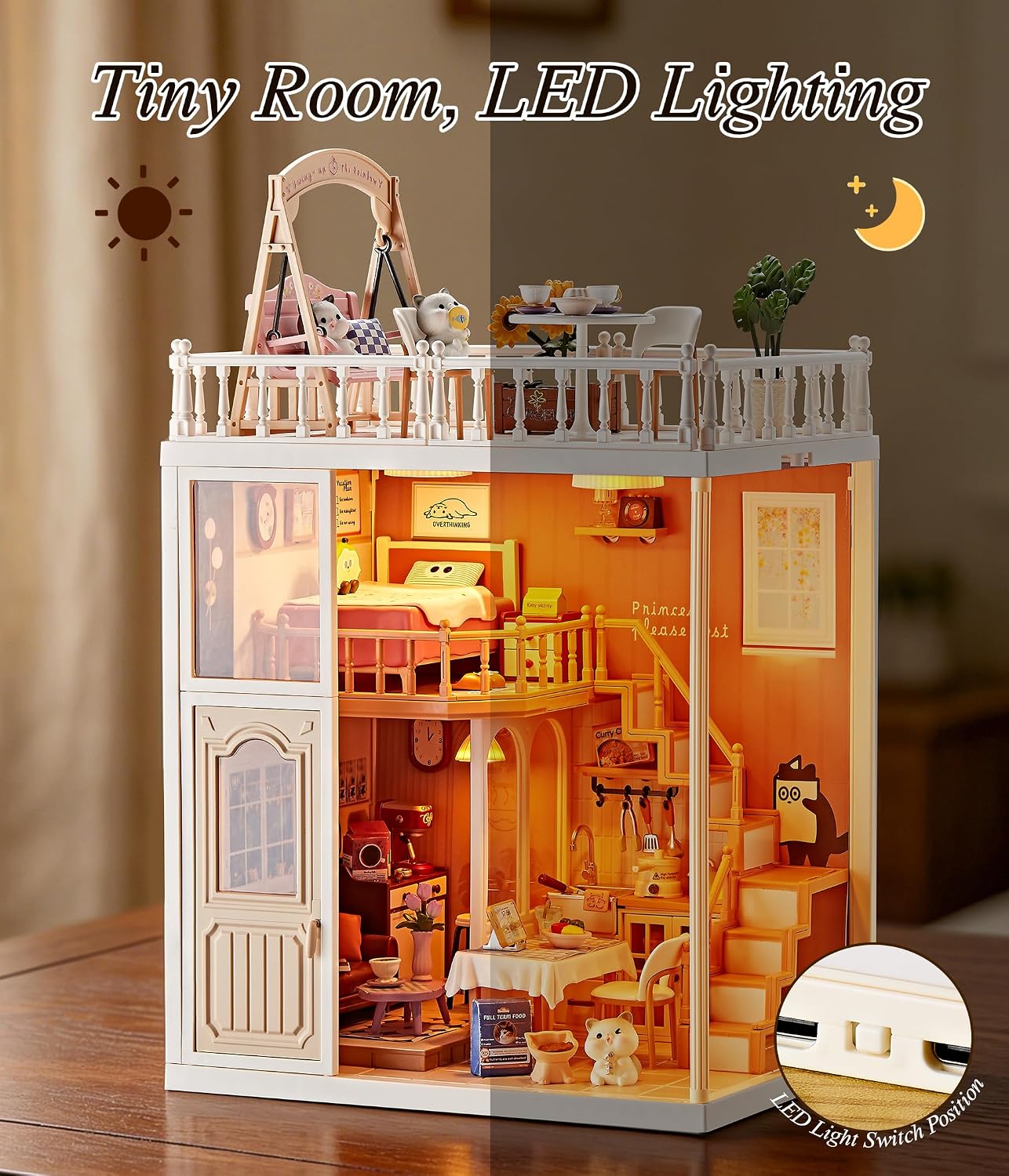 fairy-care-dreamy-bay-maison-miniature-chats-2-tages-78-pcs image 7