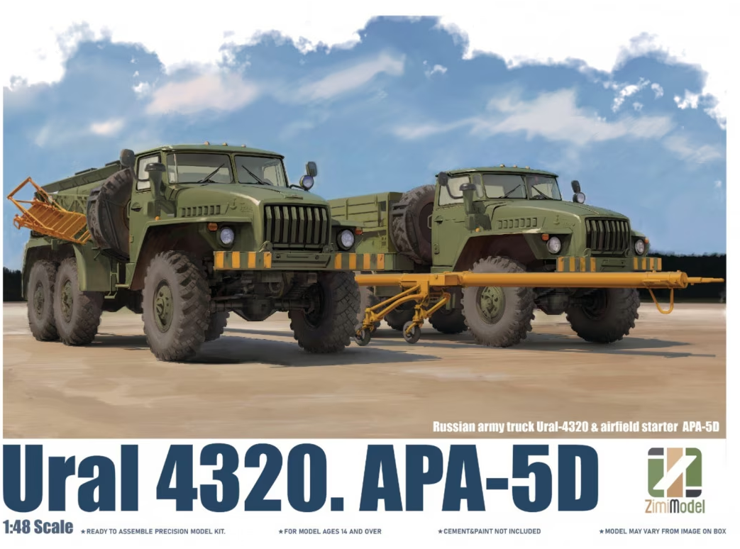 zimi-model-80159-ural-4320-apa-5d-maquette-camion-1-48-russe image 1