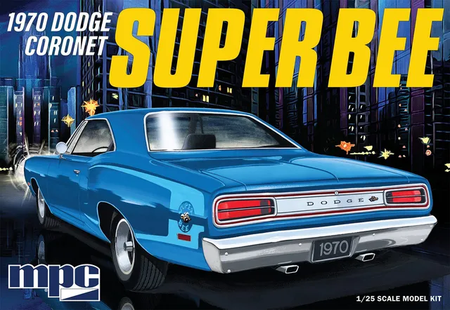 mpc-dodge-coronet-super-bee-1970-kit-maquette-1-25-149-pi-ces image 1