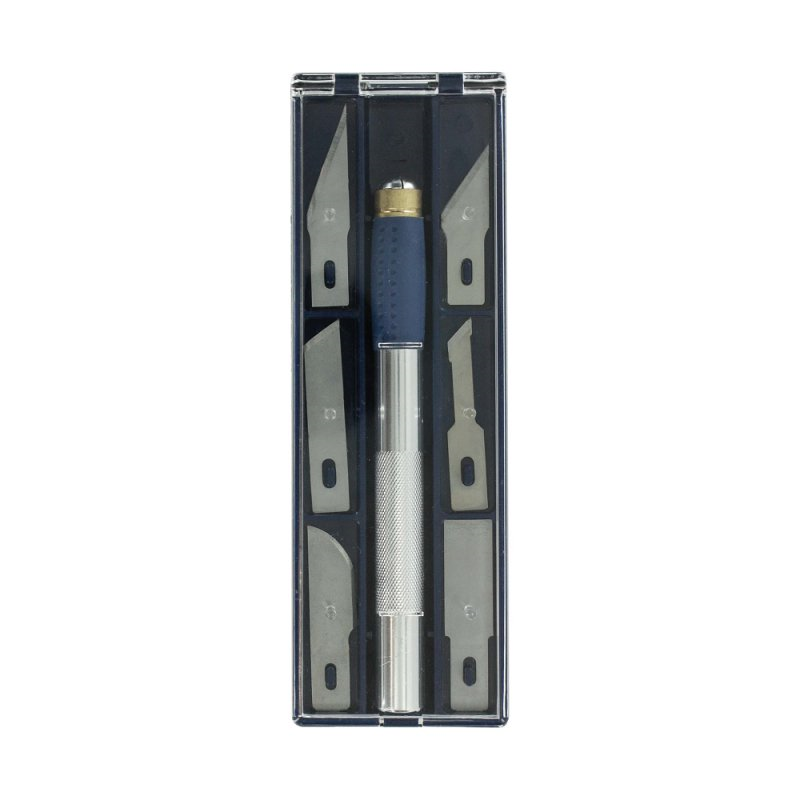 evergreen-tools-71400-cutter-maquette-manche-soft-grip-lames image 1
