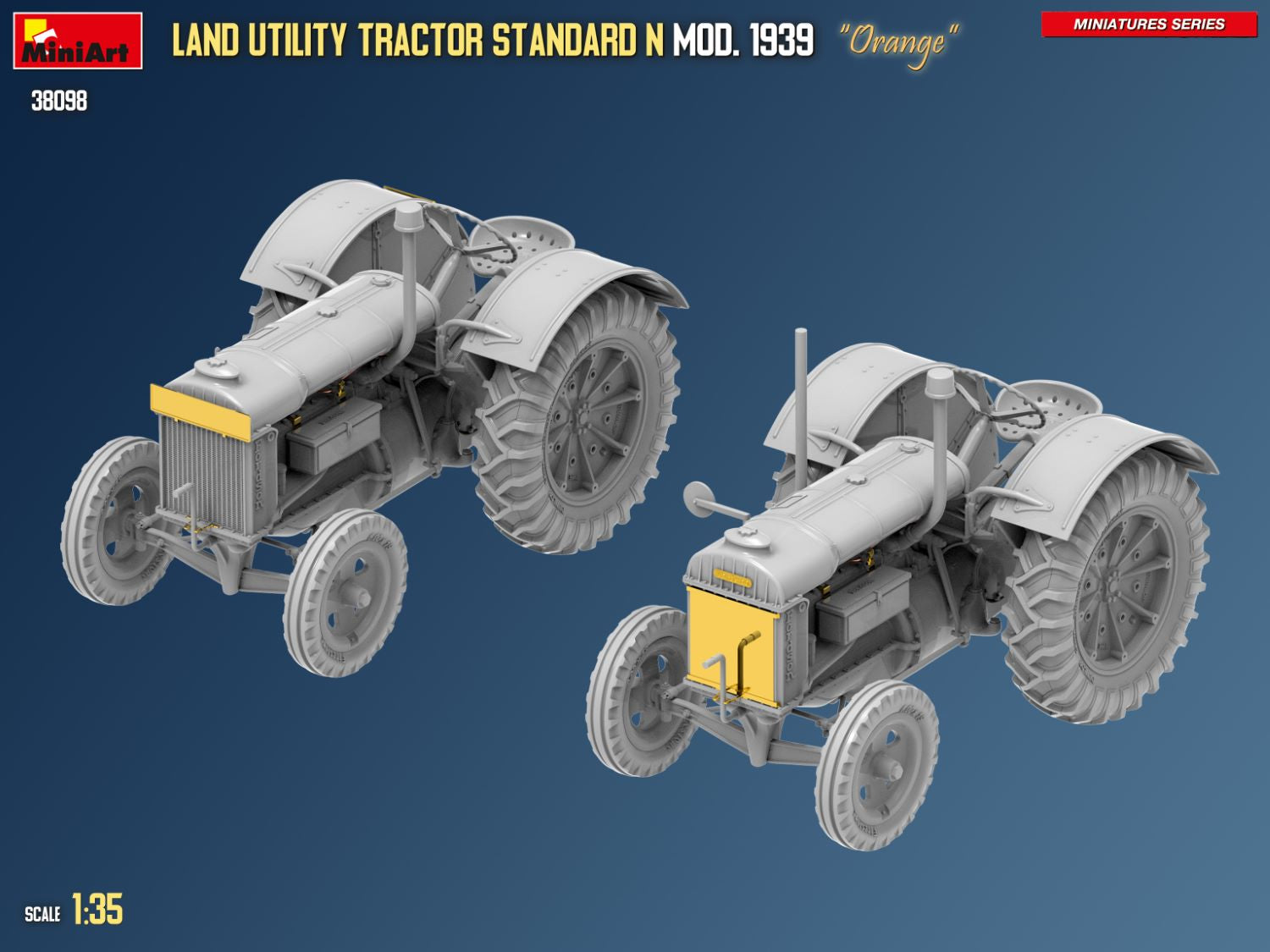 miniart-38098-tracteur-standard-n-orange-1939-maquette-1-35 image 2