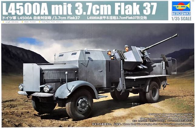 trumpeter-09593-l4500a-flak-37-maquette-camion-1-35 image 1