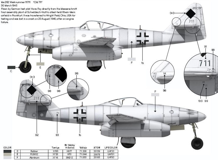 das-werk-dw32003-messerschmitt-me-262-maquette-avion-1-32 image 7