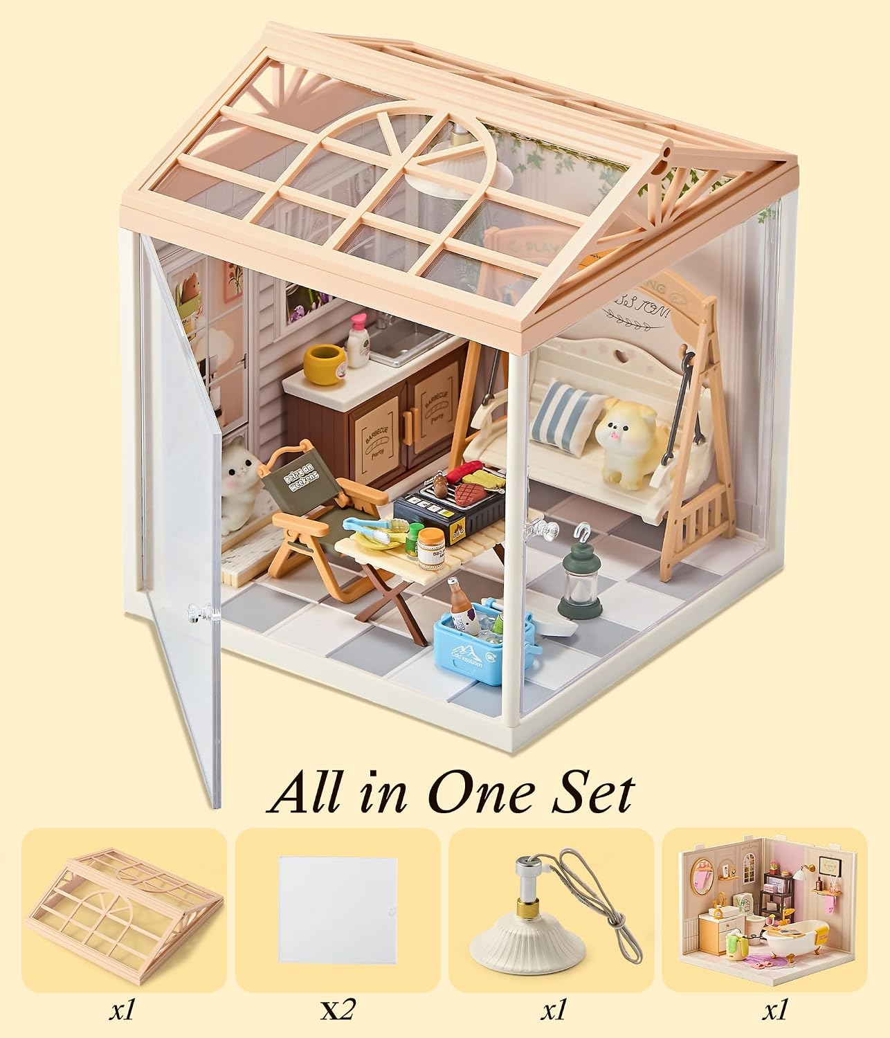 fairy-care-fc-dbs8010-dreamy-bay-maison-miniature-diy-courtyard image 5