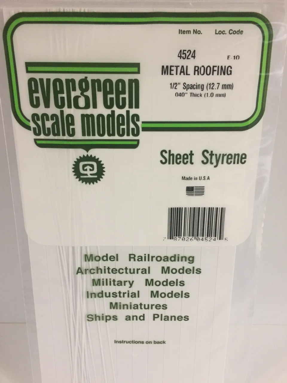 evergreen-roofing-4524-plaque-toiture-polystyr-ne-blanc-joint-debout image 1