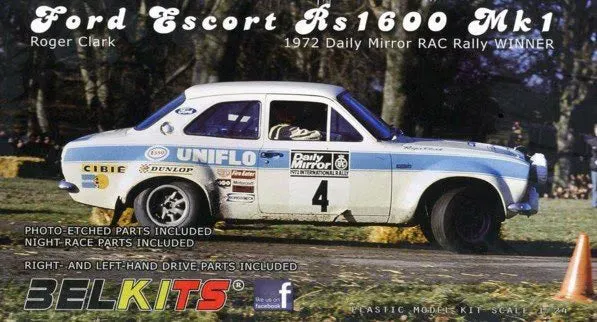 belkits-007-ford-escort-rs1600-mk1-maquette-1-24-rallye-1972 image 1